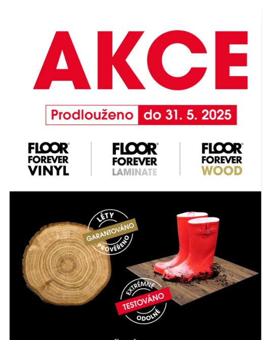 AKČNÍ LETÁK FLOOR FOREVER , platný  do 31.5.25