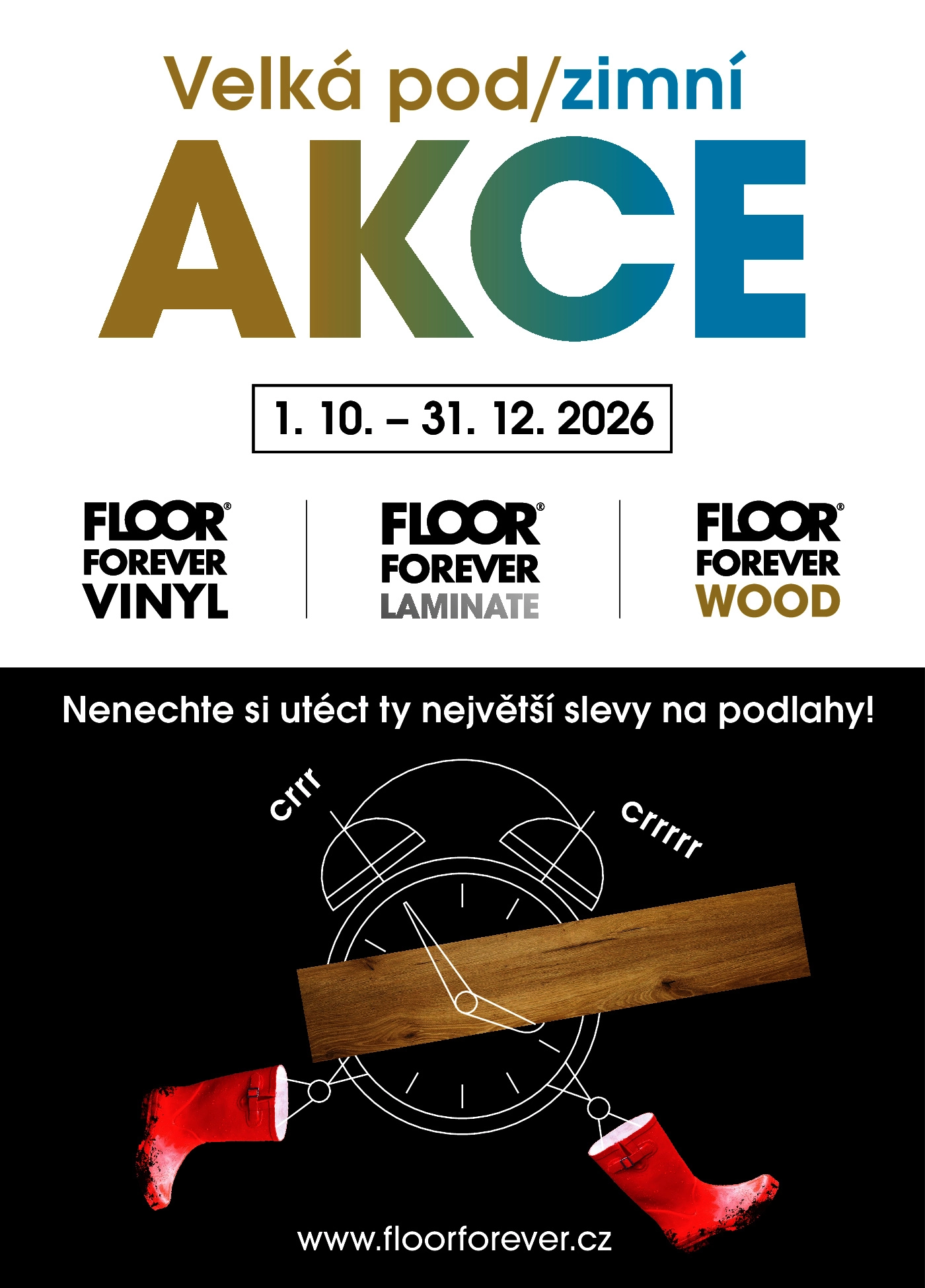 AKČNÍ LETÁK FLOOR FOREVER, Velká podzimní akce, platná od 1.10.2026 do 31.12.2026 